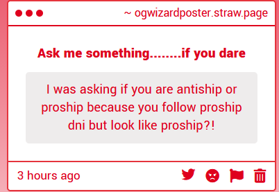 ogWIZARDposter's tweet photo. "look like proship" funny asf 
i dont like proshipping nor am i one just to be clear https://t.co/UUGPIyVb7j