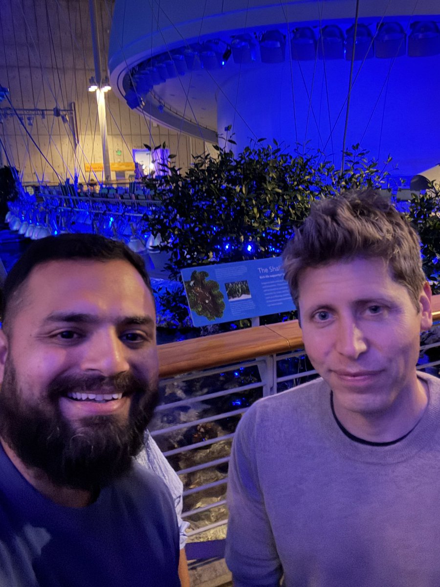 srijancloud's tweet photo. Awesome meeting one of the greatest inventors of our time, @sama, last night at OpenAI’s GPT-6 Community Night! An incredible event at the perfect venue. I left more excited than ever about what’s possible. Let’s go build. 🚀 https://t.co/0ualARl2D3