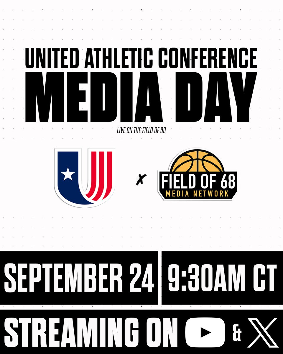TheFieldOf68's tweet photo. We're thrilled to partner with @UAConference this year for their Media Day event on September 24th at 9:30am CT! 👏 

TUNE IN ⬇️
https://t.co/gF6Cmv7jR7 https://t.co/uuEAUZM3tQ