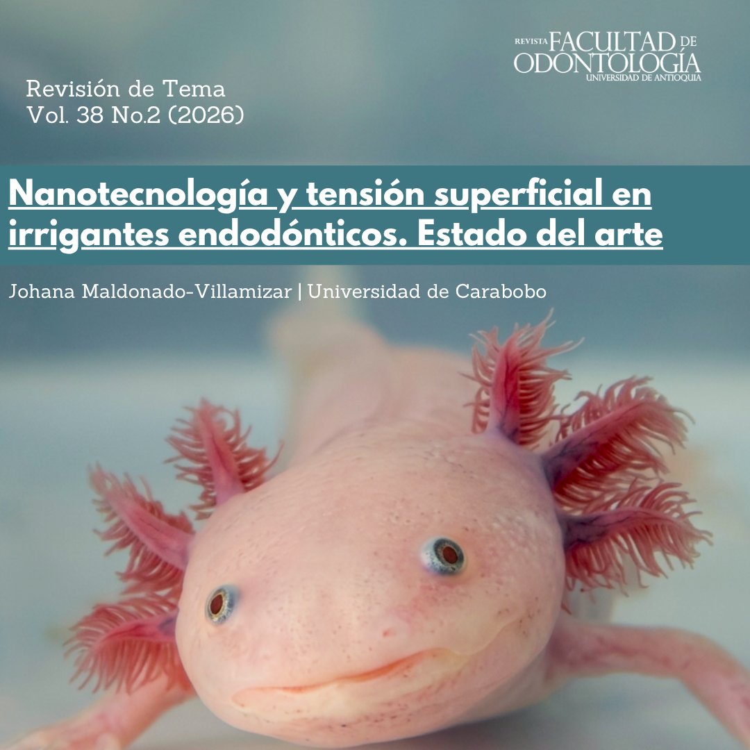 RevOdontUdeA's tweet photo. 🦷 Nanotecnología en endodoncia: ¿qué papel juega la tensión superficial?

Una mirada al uso de nanopartículas en los irrigantes endodónticos.

🔎 Lee el artículo: https://t.co/CepXP4vFwn

#Endodoncia #Nanotecnología https://t.co/20Me5AV8BL