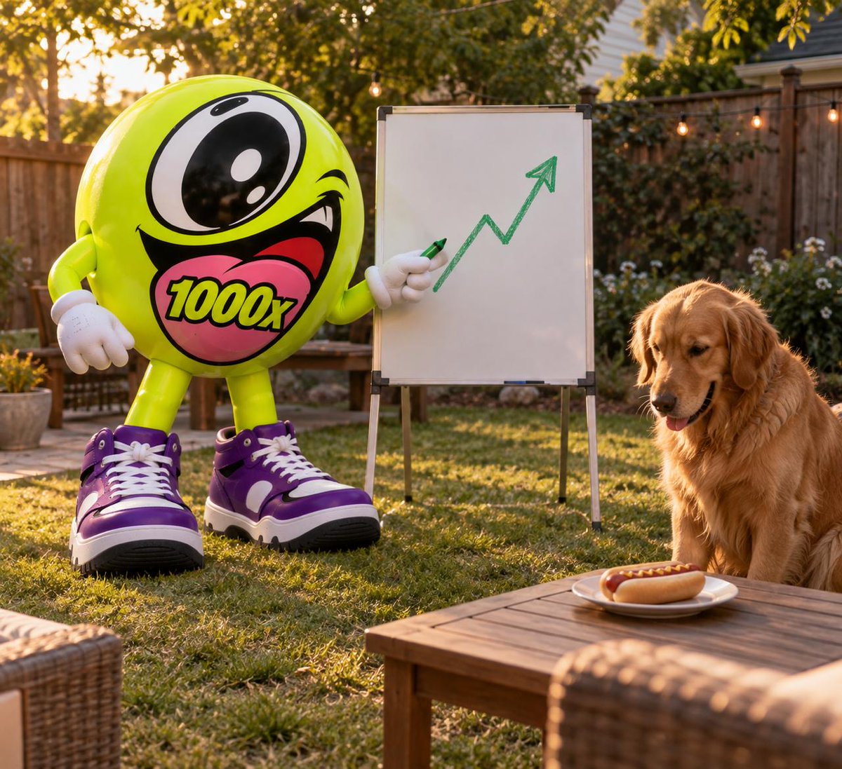 1000xonRH's tweet photo. one of them is thinking about 1000x and one of them is thinking about the hot dog and honestly both are valid https://t.co/dlFOOL0N54