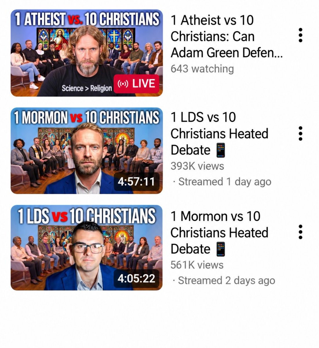 jkdavis89's tweet photo. Christians getting cooked by atheists 3 days in a row is crazy https://t.co/Uo6Eanoqqm
