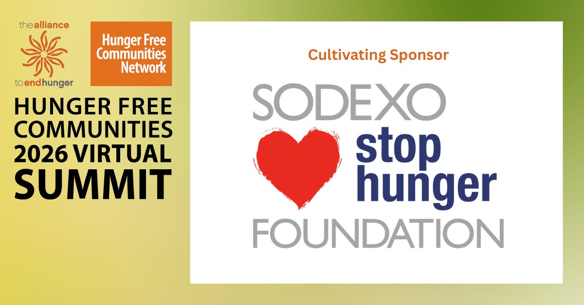 toendhunger's tweet photo. Thank you, @StopHungerUSA for being a Cultivating Sponsor of the 2026 Hunger Free Communities Virtual Summit! Their work helps get meals directly to families facing hunger. 🍽️ Register: https://t.co/FcmS3ZfohU https://t.co/06WPGEqMp6