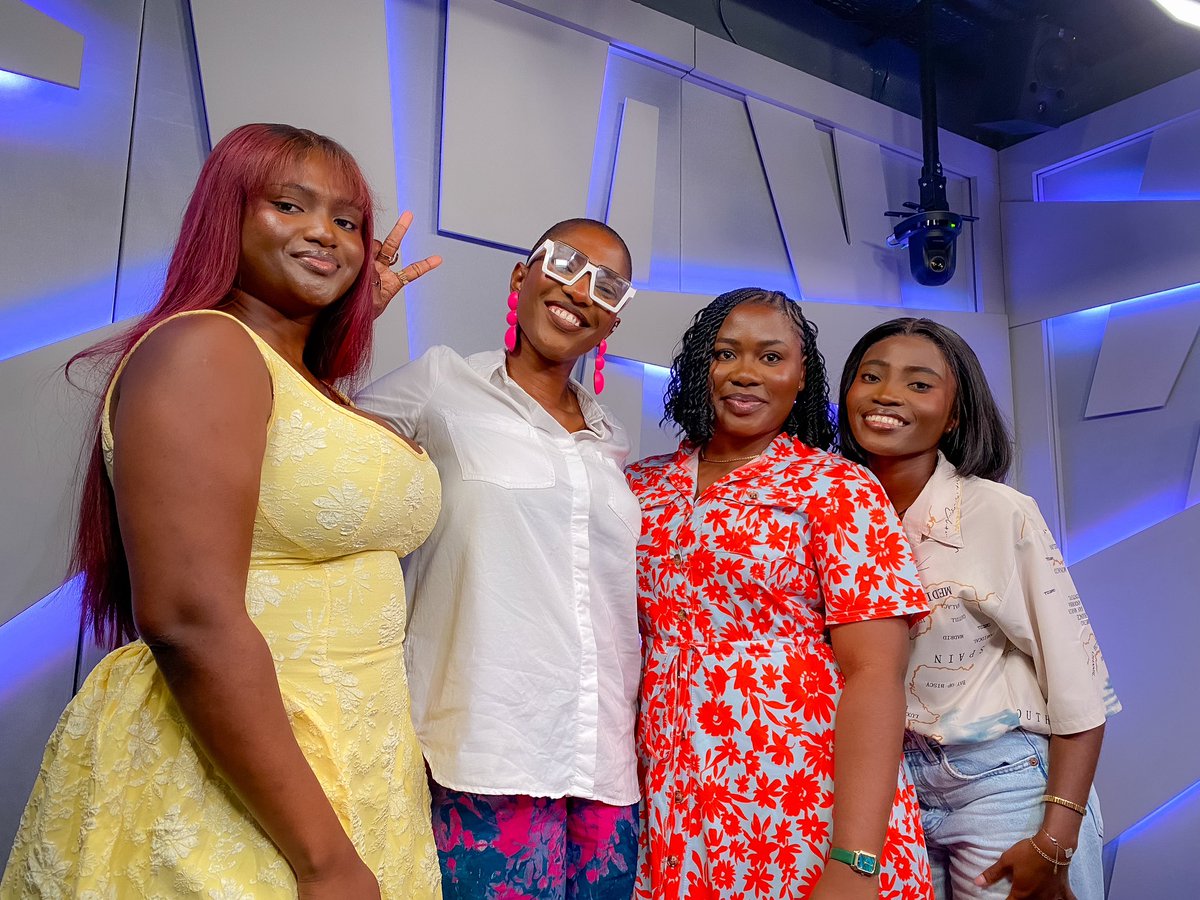 PLUZZ899FM_'s tweet photo. .@lernylomotey was joined by Awurabena, Precious &amp; Elsie on The F Word to discuss whether in-laws should have influence in courtship and marriage 😁❤️

#AddMore
#AccrasMusicLeader https://t.co/mhTTtmqNsL
