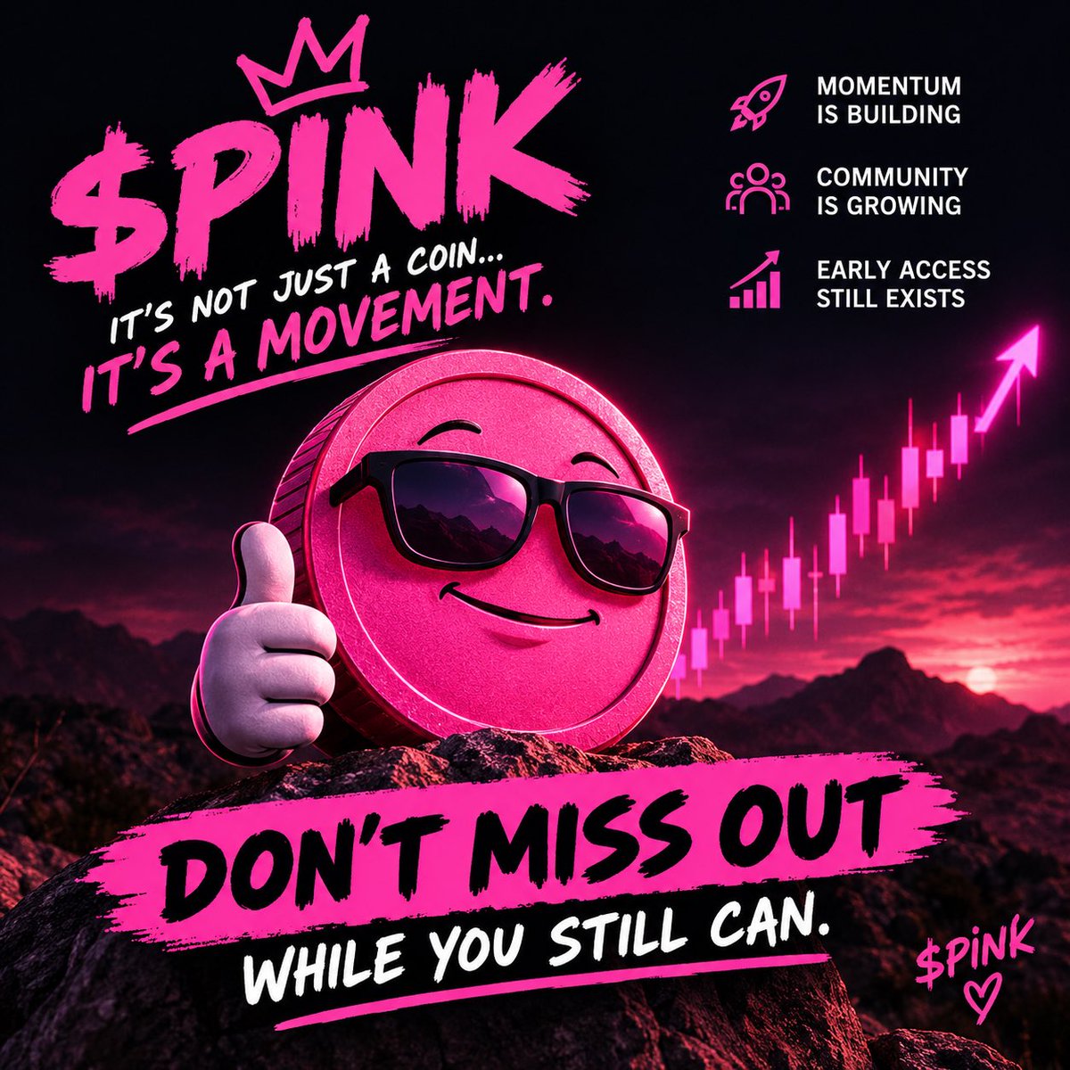 MemeIntellprr's tweet photo. $PINK is getting attention 👀 The momentum is building, and the community is growing. Keep an eye on it while it’s still early. Don’t sleep on $PINK 💗 https://t.co/TesnB1eBQs