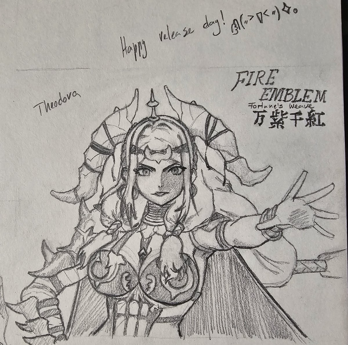 OmegaWerrier's tweet photo. #FE万紫千紅 #Fireemeblemfortunesweave #fireemblem 
Theodora | Fire Emblem Fortune's Weave https://t.co/TKeJV2iCNL