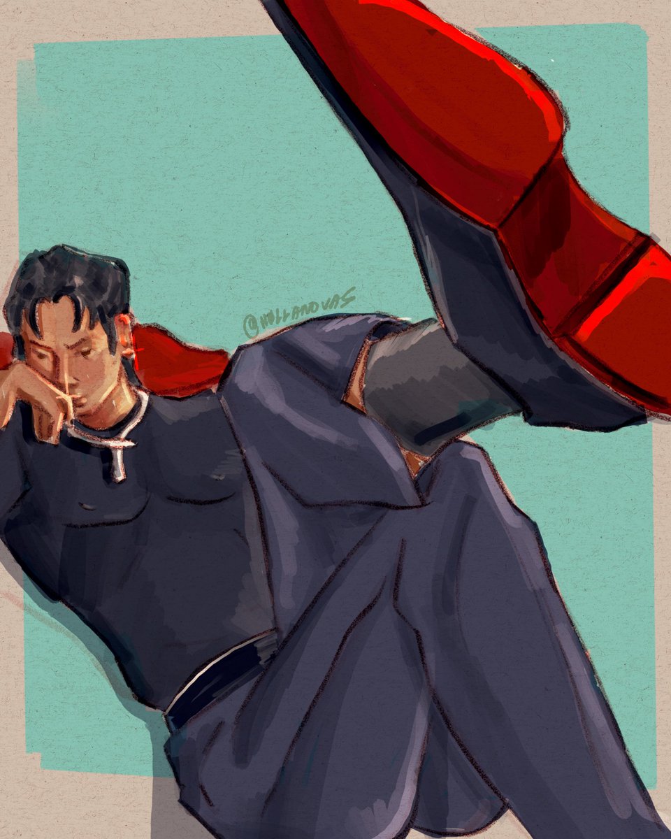 h0llanovas's tweet photo. hudtiff and his red-soled shoes, you are very dear to me 🥰 #hudsonwilliams #fanart https://t.co/GVpAQaobzm