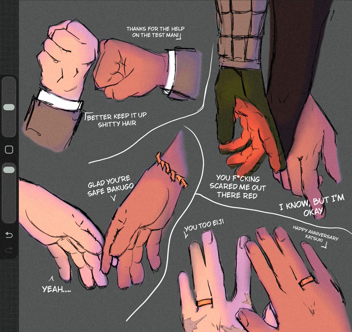poprocks137's tweet photo. Day 9!! This wip is for you anon lol (it started as a hand study, but did in fact turn into krbk when I got the SP)

#krbk #kiribaku #mha #bnha https://t.co/M0aLQi9l0E
