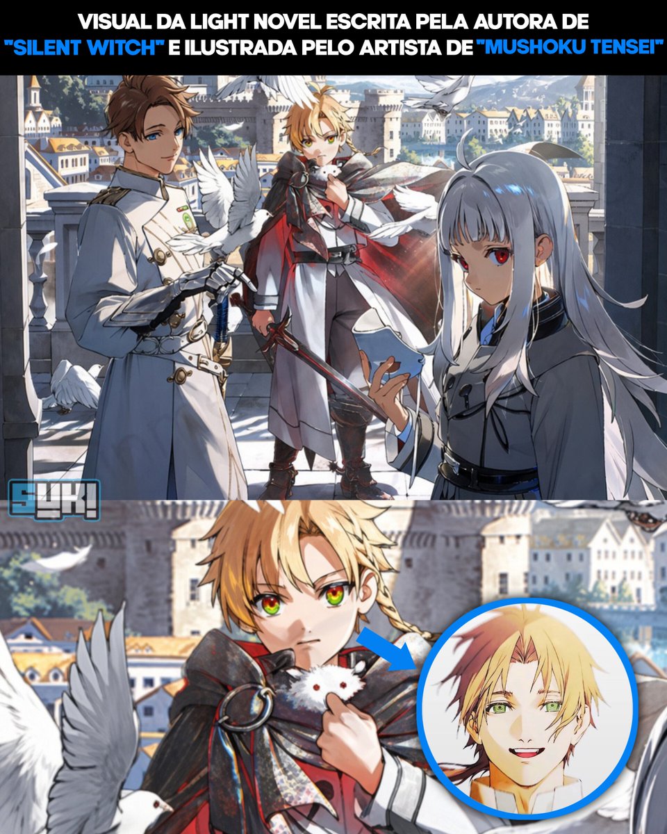 Sukianimes's tweet photo. Foi escrito pela autora de "Silent Witch" automaticamente vai ser bom e melhor ainda ilustrada por Shirotaka. Não vou ler a WN vou esperar sair a LN para ver essa "Masterpiece" (Tenho a certeza que vai ser).

Ele adora fazer personagens com esse penteado. https://t.co/sfIz8NRmM0