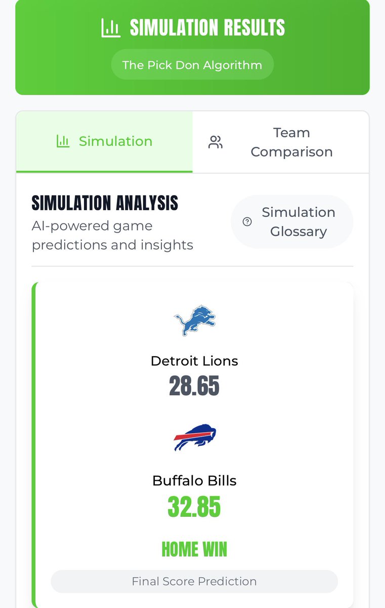 thepickdon's tweet photo. NFL BEST BET 🏈⭐️

Lions vs Bills OVER 54.5*
1.5 units (8:15 EST)

LIKE IF YOU’RE TAILING! https://t.co/hVxUEmjc07