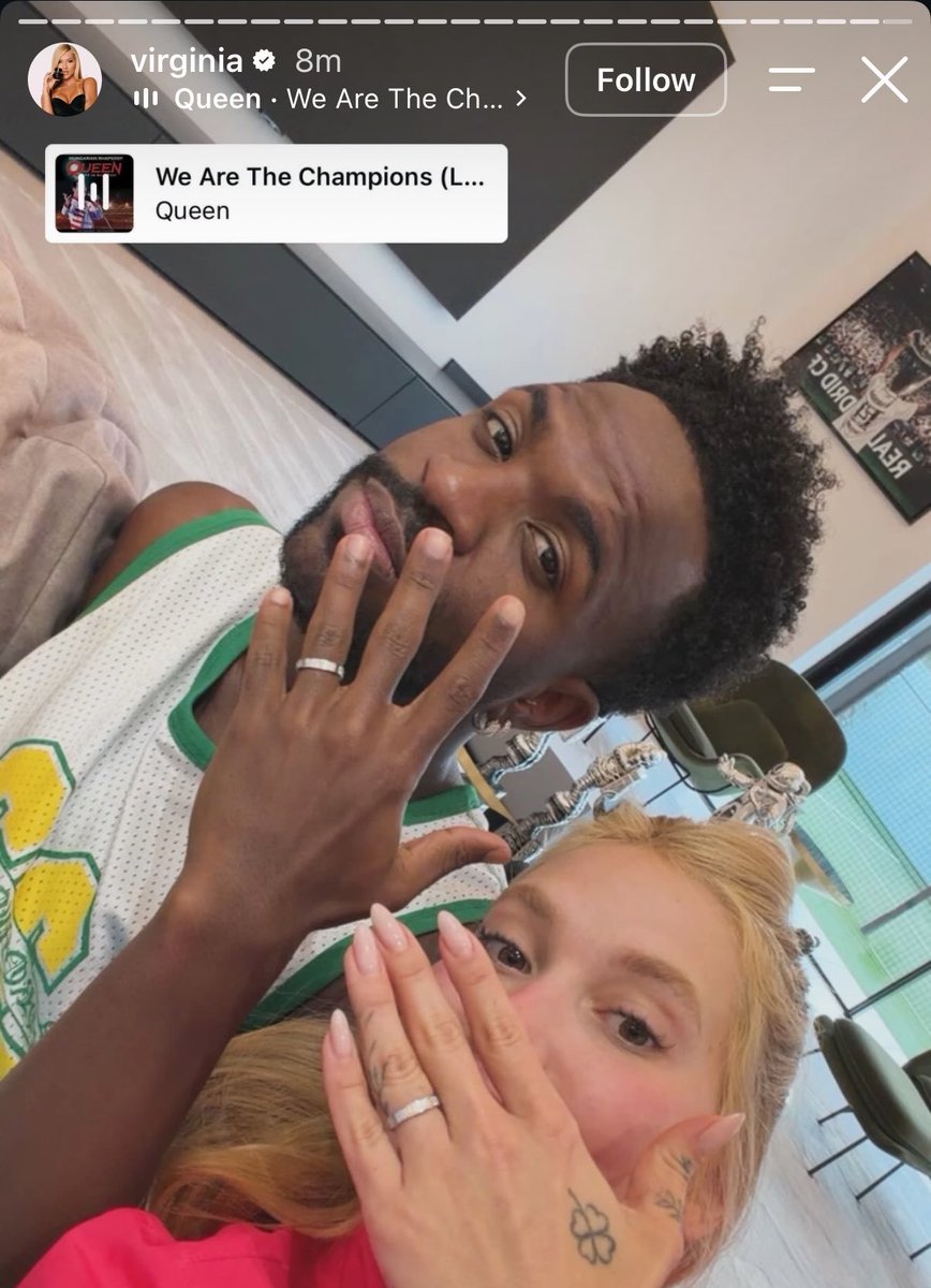VibeAndGlam's tweet photo. Virginia on IG: "After a year of dating, the engagement ring has arrived."💍 https://t.co/CDrf8ShFgi