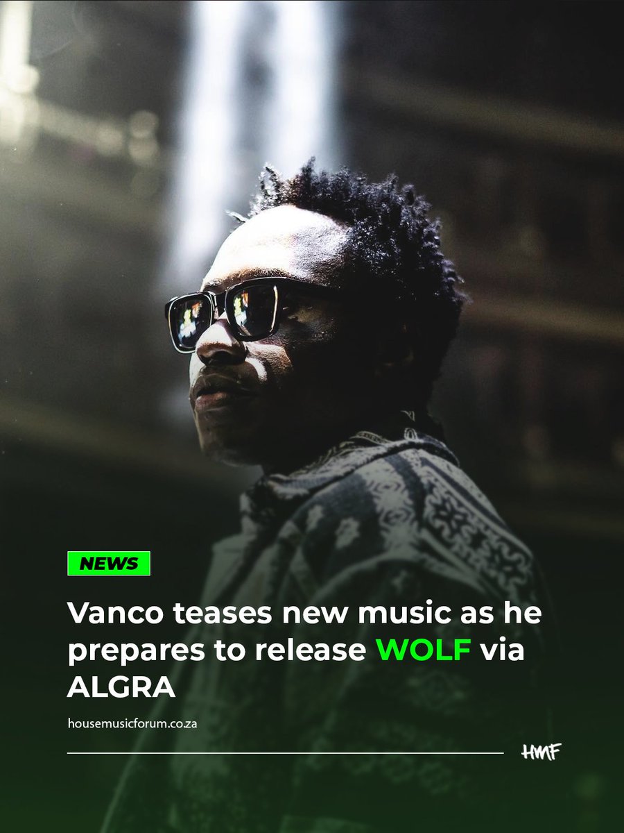 forum_musi92060's tweet photo. .@vanco_sa is set to unleash 𝗪𝗢𝗟𝗙! Get ready for his signature electronic beats via ALGRA. Don't miss out join the HMF Community for exclusive updates.
#Vanco #WOLF https://t.co/zdF8KQGrz2