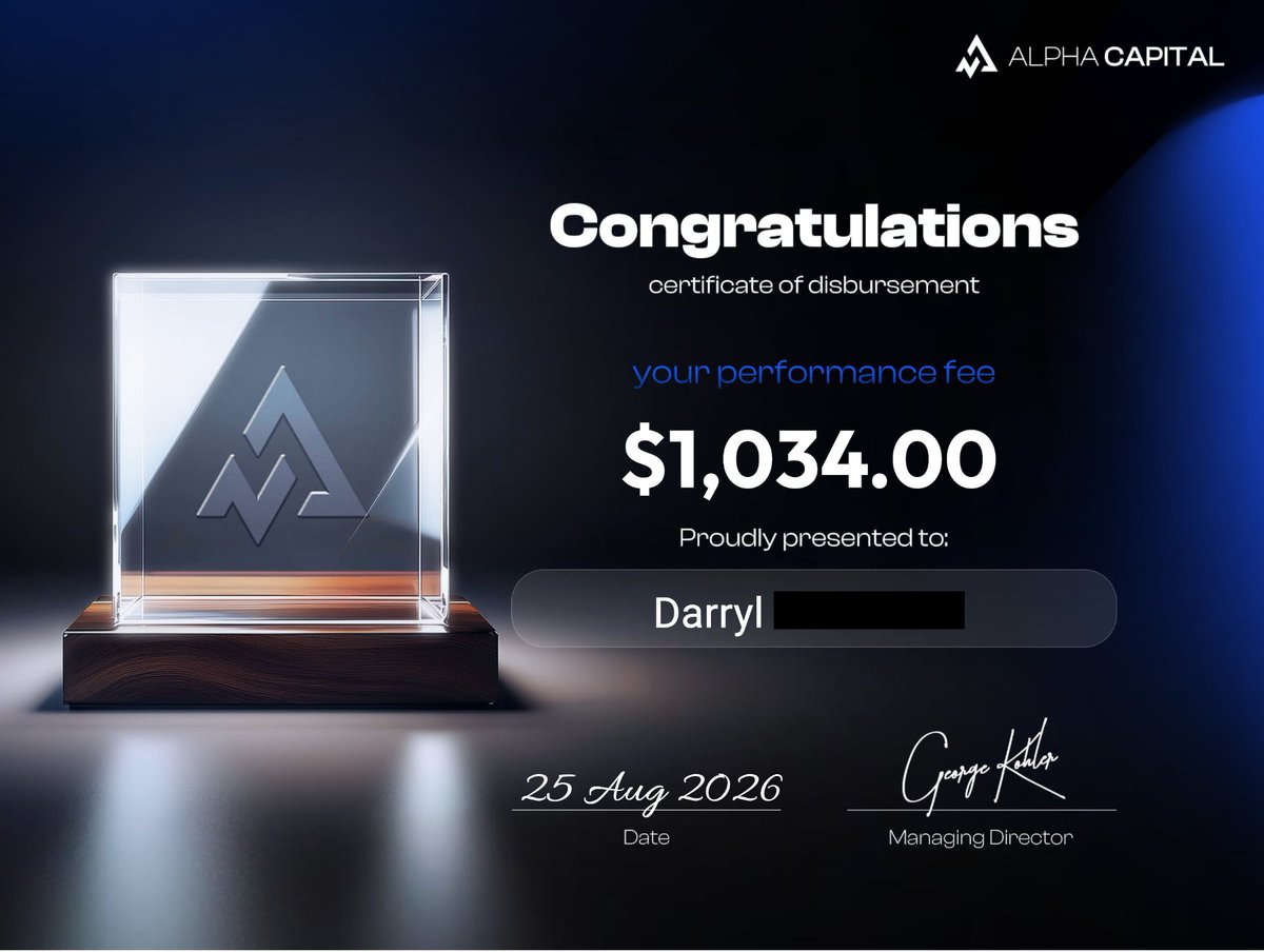 dcrryl's tweet photo. took this position last tuesday w/@AlphaCapitalUK

currently the only position I've had this week. faded some insane setups, but that's how it goes.

maybe friday brings something, been a boring week so far.

anyways, added some payouts from these accounts. https://t.co/e6tpt8CVhP