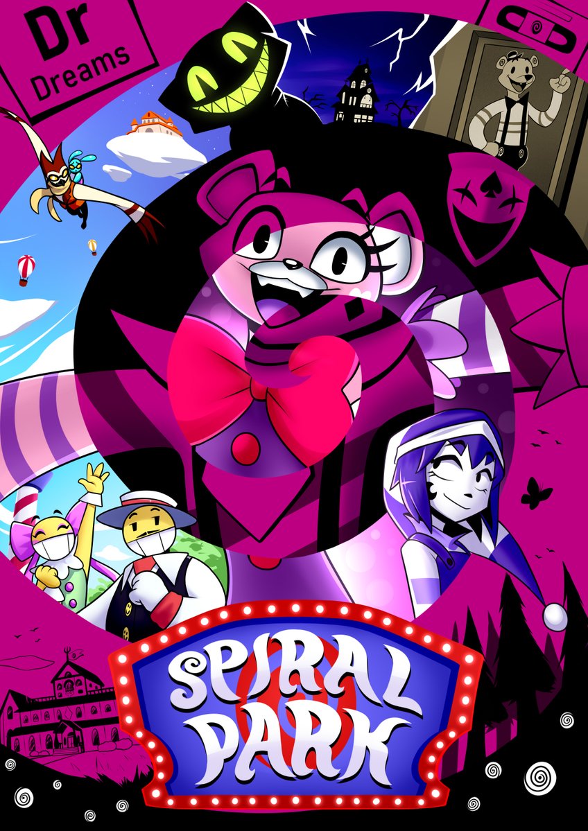 SwirleyeAnim's tweet photo. After months of work, the day is finally drawing near; we are excited to share the next episode of Spiral Park with you! Unlike the previous one, this one will be longer and with a more solid plot; we hope you enjoy it!

DROPS SEPTEMBER 26 https://t.co/FNi4y8nK9P