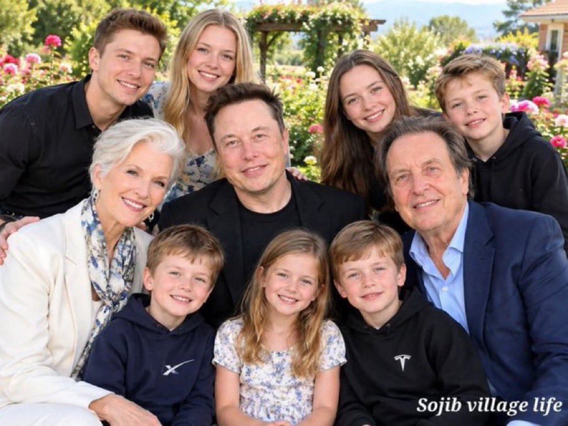 boringrocketman's tweet photo. Do you love Elon musk family?

(A) yes
(B) no 
(C) everybody ❤️ https://t.co/mpzvzQkQrG