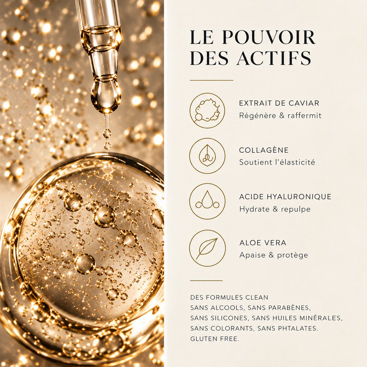 DavidOlyster's tweet photo. Chez DAVID OLYSTER, nous unissons l'efficacité d'actifs anti-âge à une formulation irréprochable :

✨ Extrait de Caviar — Régénère &amp; raffermit 
💧 Acide Hyaluronique — Hydrate &amp; repulpe 
🧬 Collagène — Soutient l'élasticité 
🌿 Aloe Vera — Apaise &amp; protège
#davidolyster #beauty https://t.co/TqvuTNVNvV