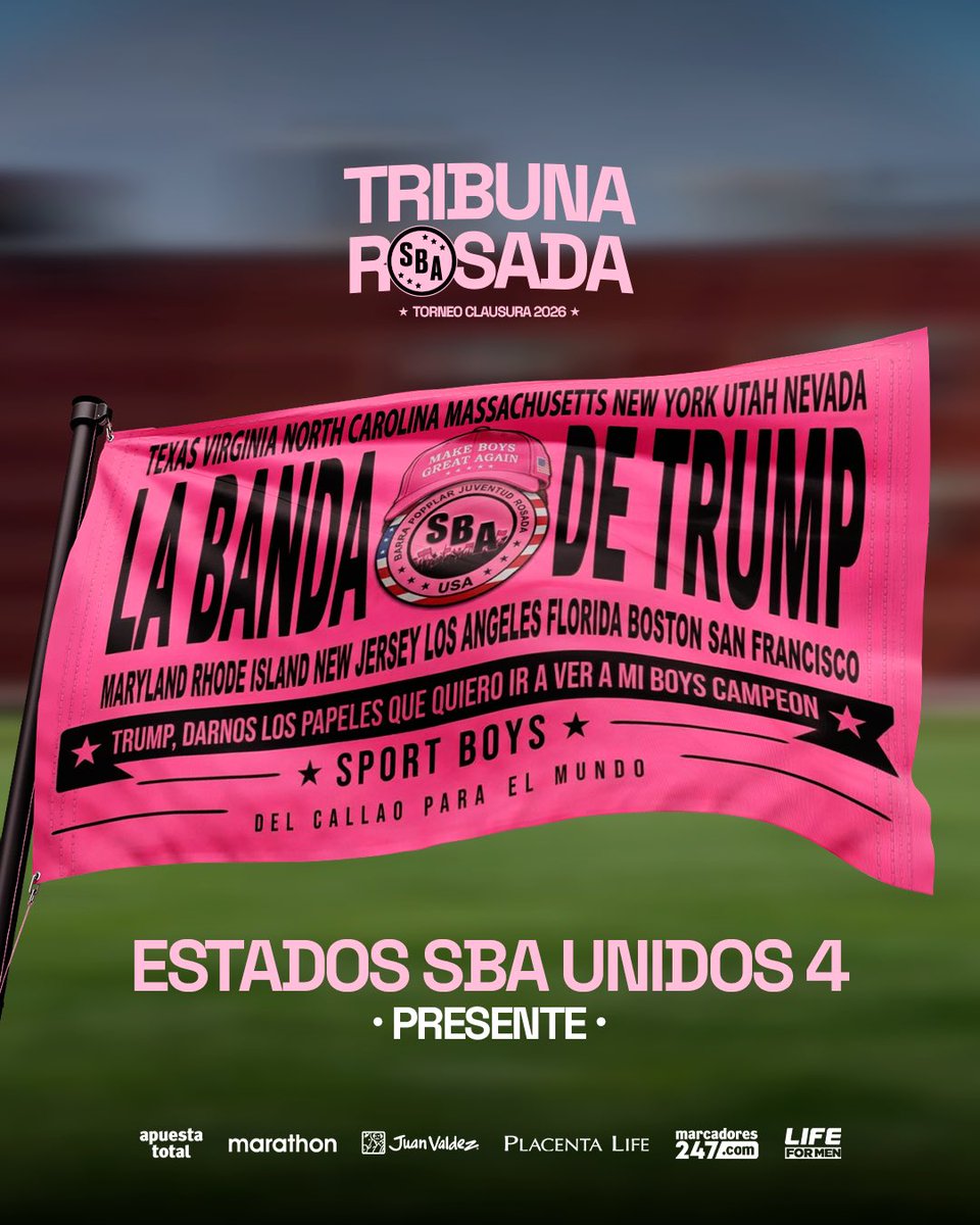 sportboys's tweet photo. 🤩 ¡Llegó la banderola número 2️⃣4️⃣! 🚩🩷

🤝 Agradecemos a ‘Estados SBA Unidos’ por la compra de su cuarta banderola en nuestra Tribuna Rosada. 🏟️

🎟️ Compra tus entradas virtuales, Tribuna Rosada VIP y banderolas en https://t.co/DHSYPbhgef

#VamosBoysTodaLaVida https://t.co/89IbshDbM1