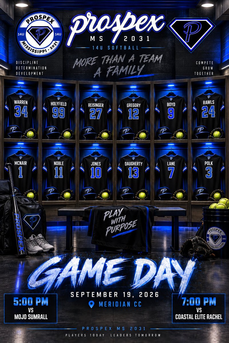 NeelyLane2031's tweet photo. Game day at Meridian cc
Game at 5:00 and 7:00 https://t.co/mdwCgPrlpz