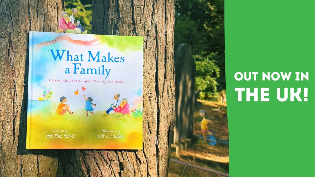 lantanapub's tweet photo. Happy Book Birthday to What Makes a Family: Celebrating the Filipino Day of the Dead — out today in the UK! 🇬🇧🦋

Written by Eric Ruiz Roxas &amp; illustrated by Aldy C. Aguirre, a joyful celebration of family, memory and Undas. 💛

📖 https://t.co/JatcgK2cTF https://t.co/ECKykNbWlw