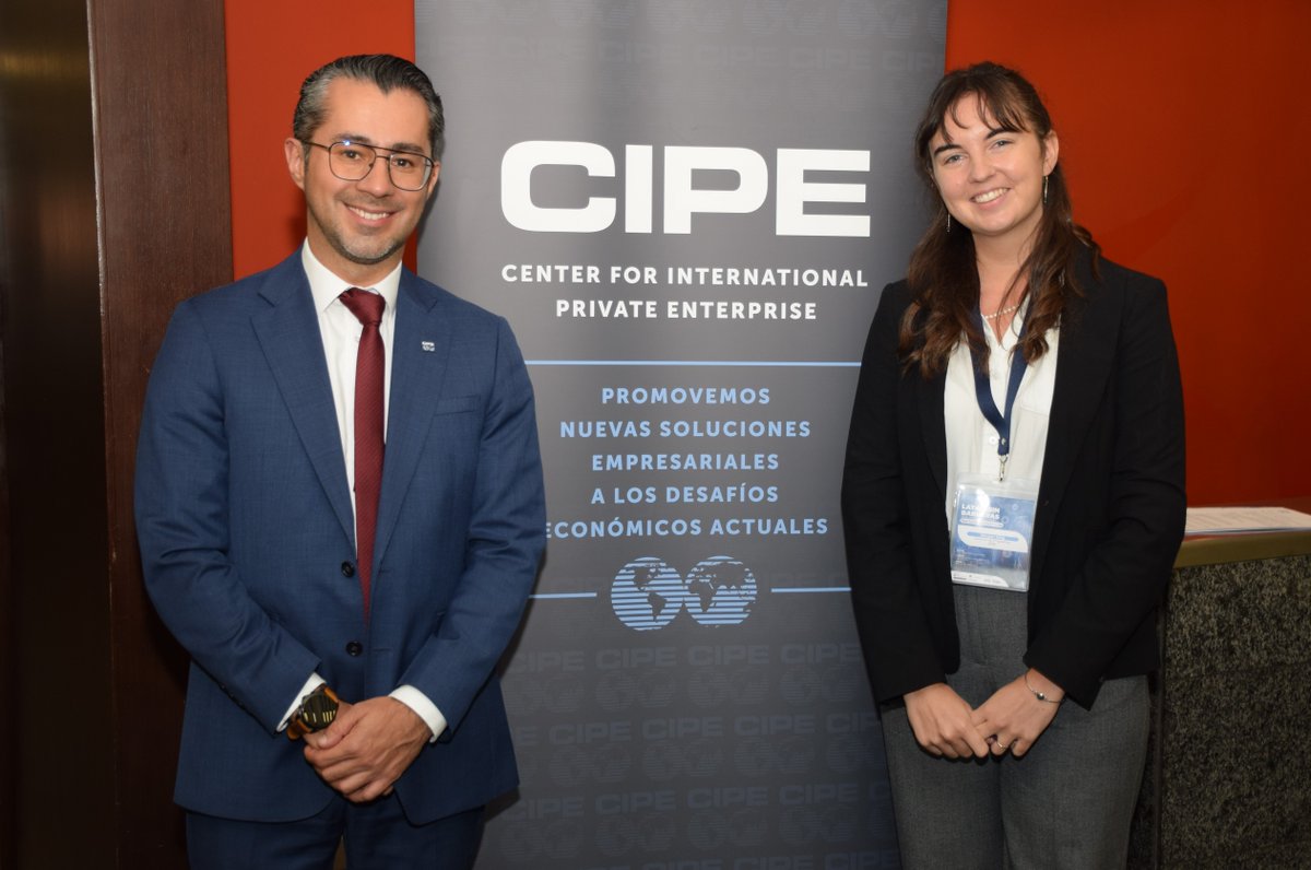 CIPEglobal's tweet photo. At CIPE, we believe economic freedom thrives when businesses can operate under clear rules, effective institutions, and fewer unnecessary barriers.

On Sept. 17, CIPE and leading think tanks from Argentina 🇦🇷, Bolivia 🇧🇴, Colombia 🇨🇴, El Salvador 🇸🇻, and Guatemala 🇬🇹 presented five national case studies at the Bogotá Chamber of Commerce, highlighting key barriers to economic freedom and private-sector development. Keynote speaker was Dr. @NormanLoayza, director of the @WorldBankGroup’s Global Indicators Group.

Stronger business environments can unlock local investment and expand opportunities for trade and investment with U.S. partners.

The case study findings reveal shared challenges and opportunities for reform. CIPE is proud to bring regional perspectives together and help turn evidence into action for greater economic freedom and prosperity across Latin America. 🌎

@camaracomerbog @CIENgt @CIPPEC @fusades @fmilenio @cemr_org @MAFriedl @AbduAlkebsi