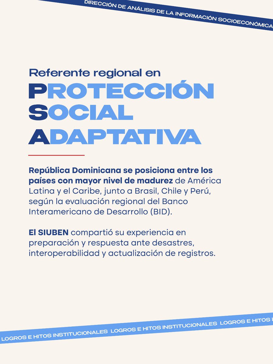 SiubenRD's tweet photo. #LogrosInstitucionales #EficienciayCalidad #DireccióndeAnálisis https://t.co/0Vk6aeYIz0