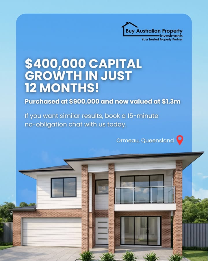 buyozproperties's tweet photo. 🏠 From $900K to $1.3M in just 18 months.
That's $400K in capital growth — while the owner did nothing but hold.
This is what strategic buying looks like.

📞 Book a free call to see how we find these opportunities.
 https://t.co/itERQe4upc https://t.co/AwCyo8uFmQ