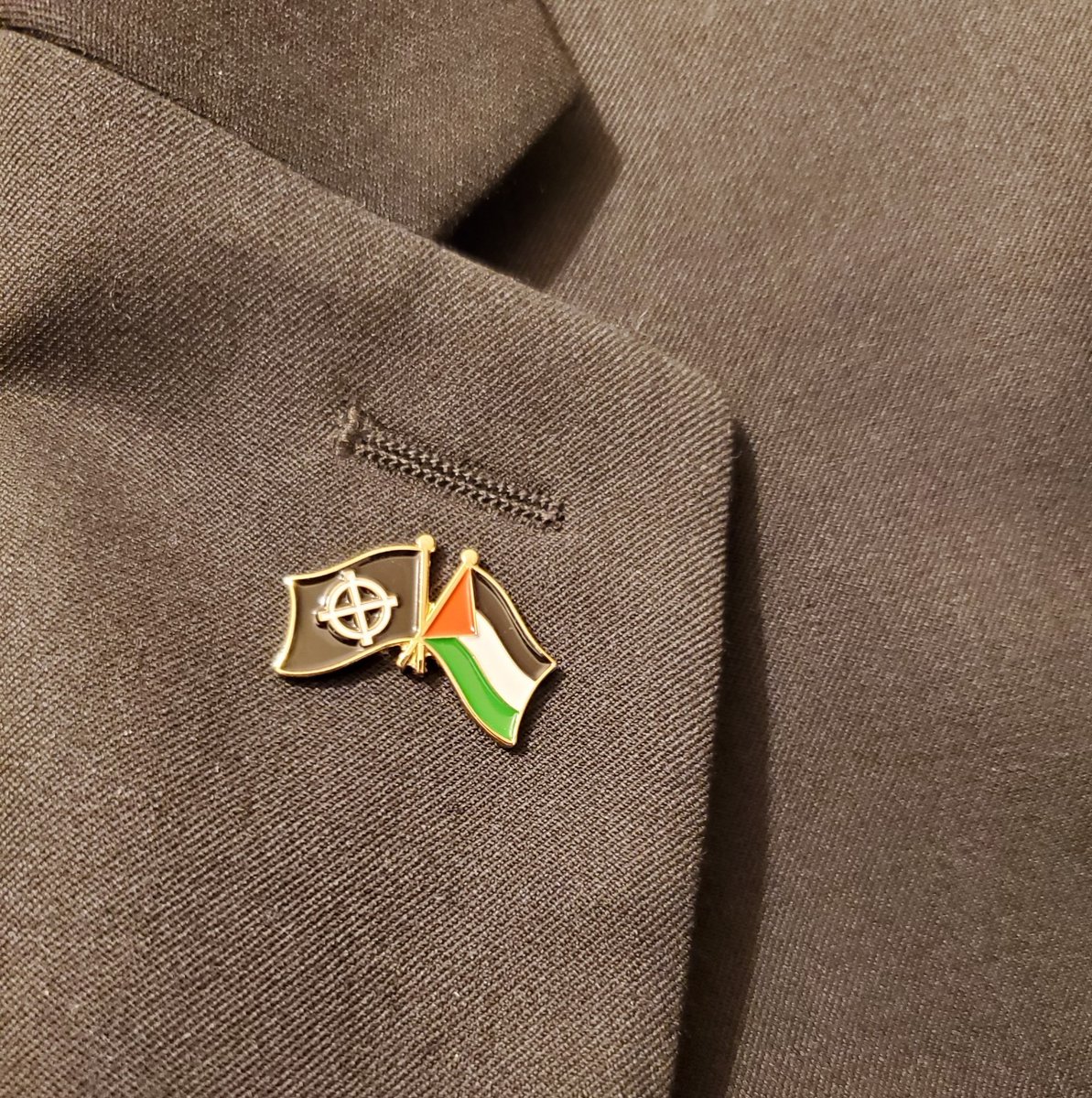 AntelopeHill's tweet photo. NEW PRODUCT: RESISTANCE TO ZOG PIN

Due to an unforeseen amount of demand, we are choosing to release this one early. It is for sale on our website now!

--
Show your solidarity with resistance against the Zionist Occupation Government with this classy metal lapel pin. Sure to win you all the right friends and enemies. Resistance is non-negotiable!

Dimensions:
25.4 mm x 16.4 mm

NOTE: NOT ELIGIBLE FOR FREE SHIPPING.

Purchase here: https://t.co/GG44Hl0wdl