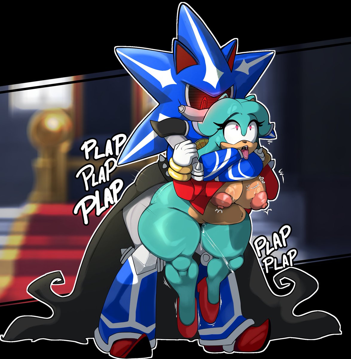 4zuraDraw's tweet photo. [ commission for @OyasuQTSFM ]

Neo Metal Sonic showing off his superiority 🔥 He's really strong, don't you think?

#sonicthehedgehog #sonicthehedgehognsfw #rule34 #furryart #yiff #thicc #Nsfw https://t.co/p9yQHP5hVR