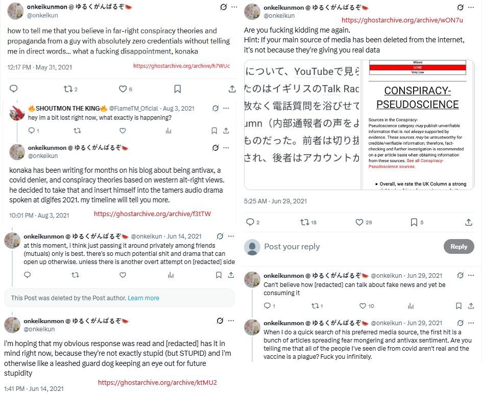 YTPepsiMan666's tweet photo. @WithTheWill Reminder that Marc and Discotek hired a translator who called Chiaki Konaka, creator of Digimon Tamers, "far-right," "stupid," and a "fucking disappointment." This who they align with. https://t.co/FocSp8iq8g