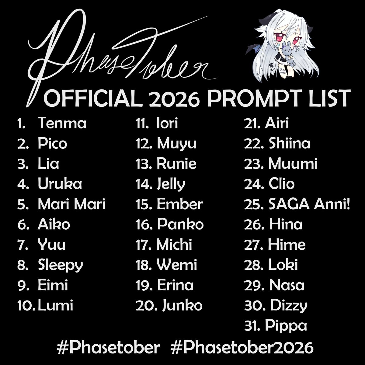 BlackZiploc_'s tweet photo. Hi everyone!~

Back again to formally announce #Phasetober which will be our fan held Phase Connect #Inktober !

Rules:
1. Draw!
2. Post with one or both hashtags!
3. Repeat!

you can do it daily or once a week. Whatever you decide, just be consistent and have fun~ https://t.co/4R6aluIH3L