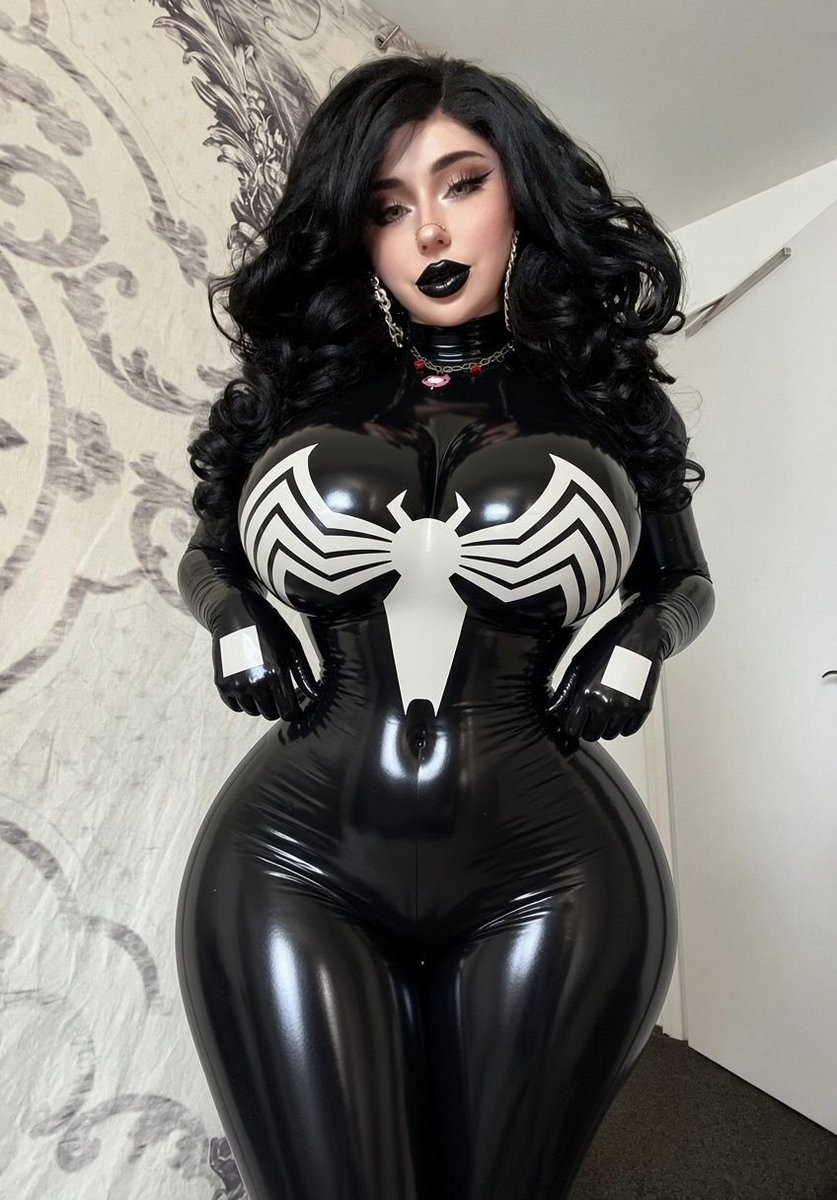 Maria_LovesYa's tweet photo. Who can say no to such tight...shiny goodness~♡

You cant keep your eyes away~

You want to eat up every single shiny curve of your Symbiote Mommy's fat latex curves~

Hugging them with your whole body pathetically as you hump away your mind~

You want to OBEY~♡♡ https://t.co/QNHGfrLpuQ