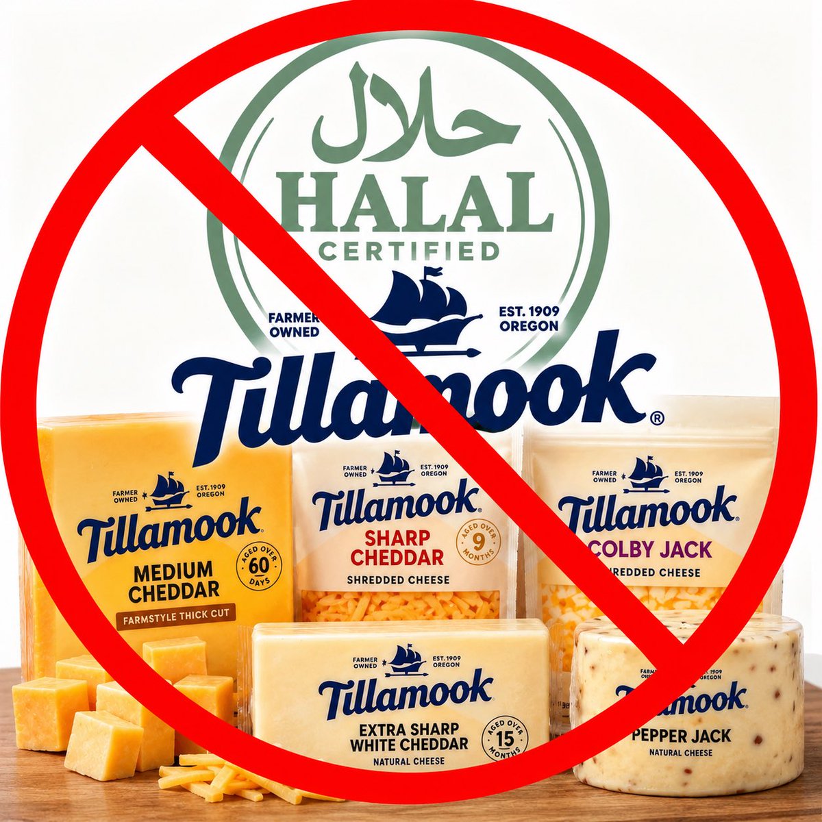 luvgod's tweet photo. AN OPEN LETTER TO TILLAMOOK

@Tillamook,

I have purchased and enjoyed your products for years, which is why I was extremely disappointed to learn that the majority of your cheeses are now Halal certified.

As a Christian, I have deeply held religious convictions about the food I purchase and bring into my home. I respect that Muslim consumers may want Halal-certified products available to them, and I have absolutely no objection to grocery stores carrying Halal products or having dedicated Halal sections. People should be able to purchase food that aligns with their religious beliefs.

But my faith matters too. Because of my Christian convictions, I will not knowingly consume food that I believe has been prayed over, blessed in the name of another faith, or offered or sacrificed in connection with worship of any god other than the Lord and Savior I believe in.

I should have the same freedom to make that choice.

When a major mainstream brand chooses to place religious certification across a large portion of its regular product line, my choice becomes whether to accept that certification or stop purchasing those products. For me, the answer is simple. I will choose another brand.

I would encourage Tillamook to consider consumers of other faiths when making decisions like this and to make religious certification clear and transparent so every customer can make an informed choice according to his or her own conscience.

AND THIS IS ALSO A MESSAGE TO EVERY OTHER MAJOR FOOD BRAND WATCHING THIS TREND: If you choose to put Halal certification across your regular product lines rather than offering Halal-certified alternatives, understand that some Christian consumers will respond by no longer purchasing those products. If you put it across your entire brand, I WILL BOYCOTT the entire brand.

I also encourage major grocery stores to consider dedicated Halal sections, just as they have Kosher and international sections, rather than integrating Halal-certified products throughout the store. Give everyone a clear choice.

Muslim consumers have the right to choose Halal.

Christian consumers have the right to choose not to.

That choice deserves respect too!