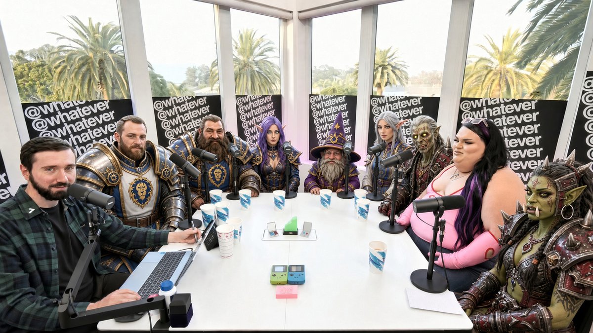 BrianAtlas's tweet photo. Should I play World of Warcraft Forever in the Whatever Podcast studio? https://t.co/bEosqOA3ol