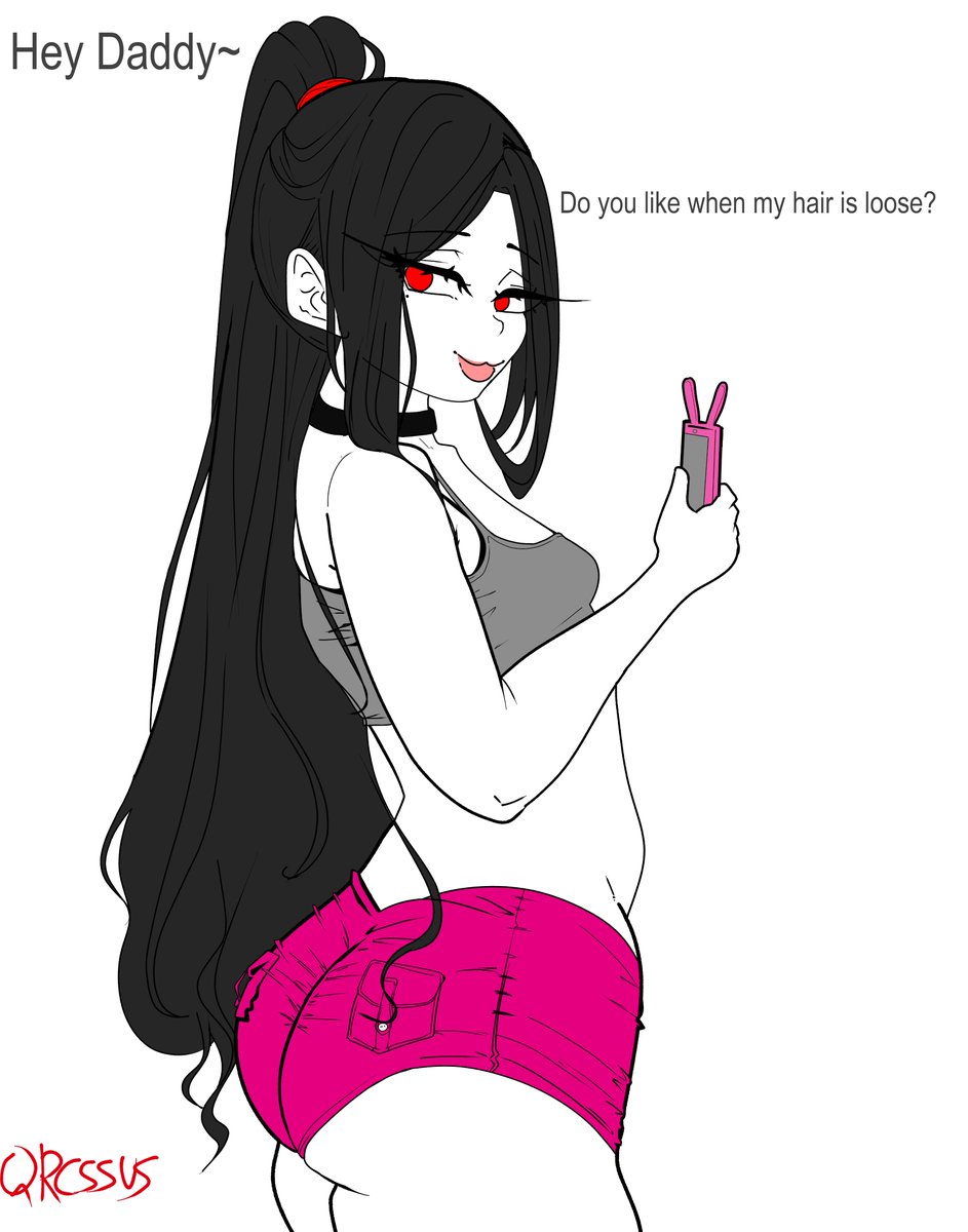 MRpheus3's tweet photo. ponytail won so here it is! 
#succubi #artmoots #OC #originalcharacter #moots #artmoots #shareyourart #smallartistsupport #ponytail #baddie #shorthskirt https://t.co/KKRj04jvYO
