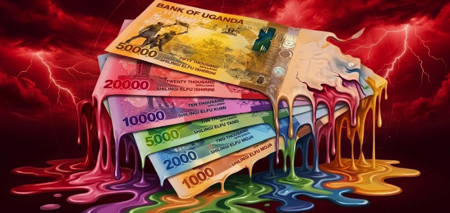 cobbo3's tweet photo. The Ugandan shilling has slid almost 6% past month against the US dollar to near 3,932 per USD, making it the world’s worst performer of those tracked by Bloomberg, it reports. The Bank of Uganda raised the cash reserve ratio for commercial lenders by 250 basis points to 13.5%, squeezing domestic liquidity to halt forex speculation.