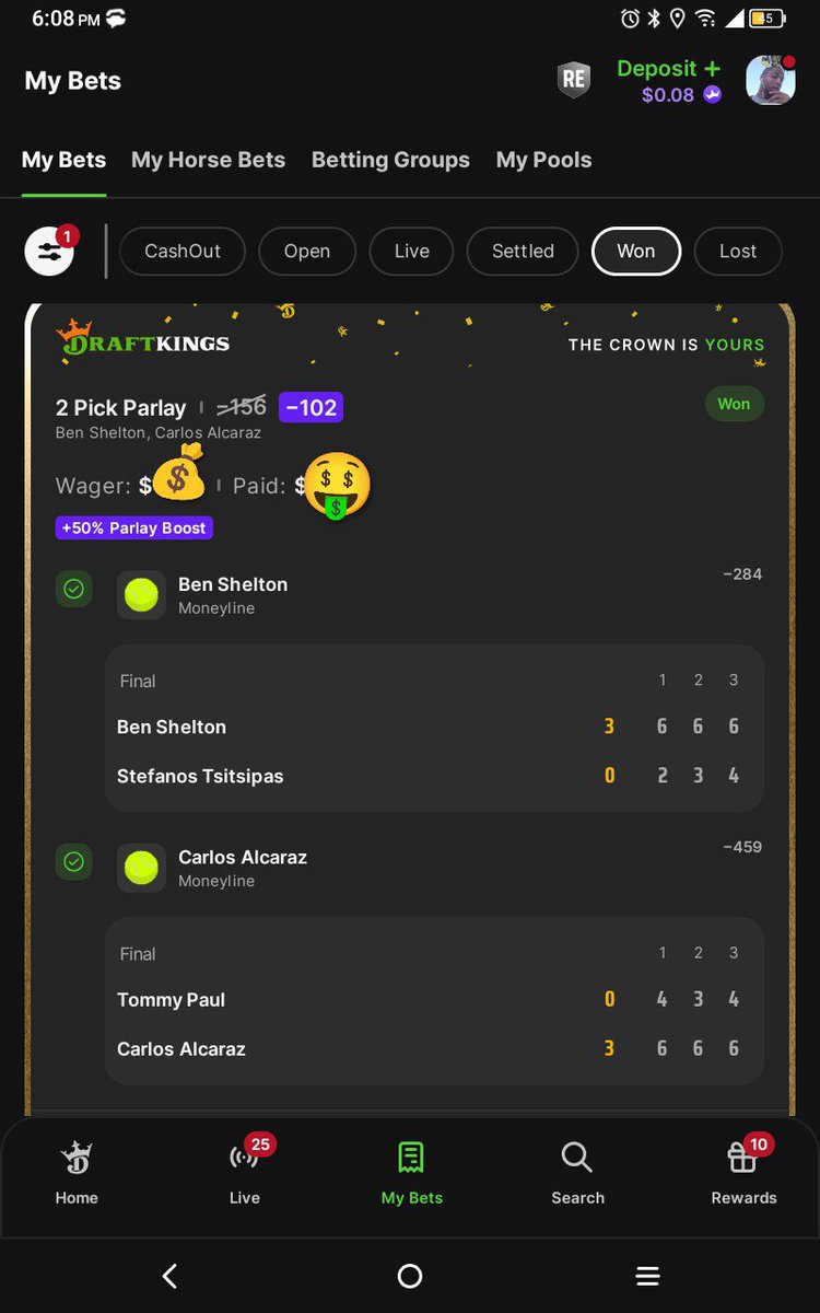 GottaGimmeProps's tweet photo. -102
🎾09-06-26🎾
-102
#cleverbets #gottagimmeprops #betting #bet #sportsbetting   #gambling  #bettingsports #bettingpicks #bettingonline #win #bets #sportsbook #parlay #sportsgambling #bettingodds #onlinebetting #bettingpredictions https://t.co/mowKztrfv7