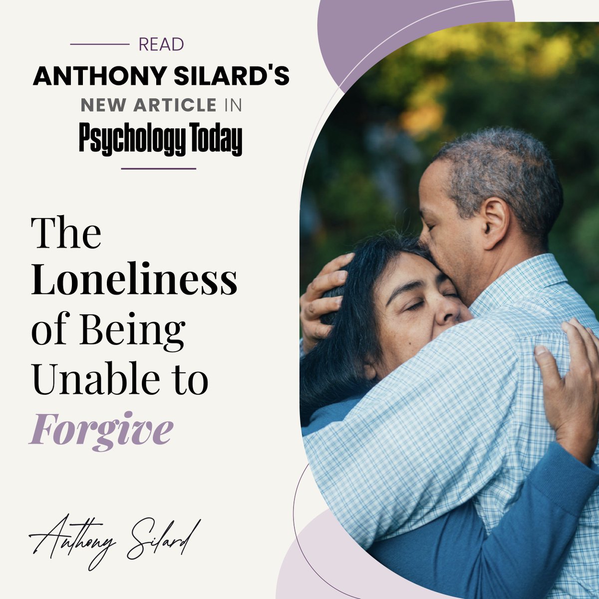 LeadGlobalOrg's tweet photo. Read my latest article, "The Loneliness of Being Unable to Forgive" in Psychology Today. https://t.co/Yu77DveBEu https://t.co/xd2bYblEEI