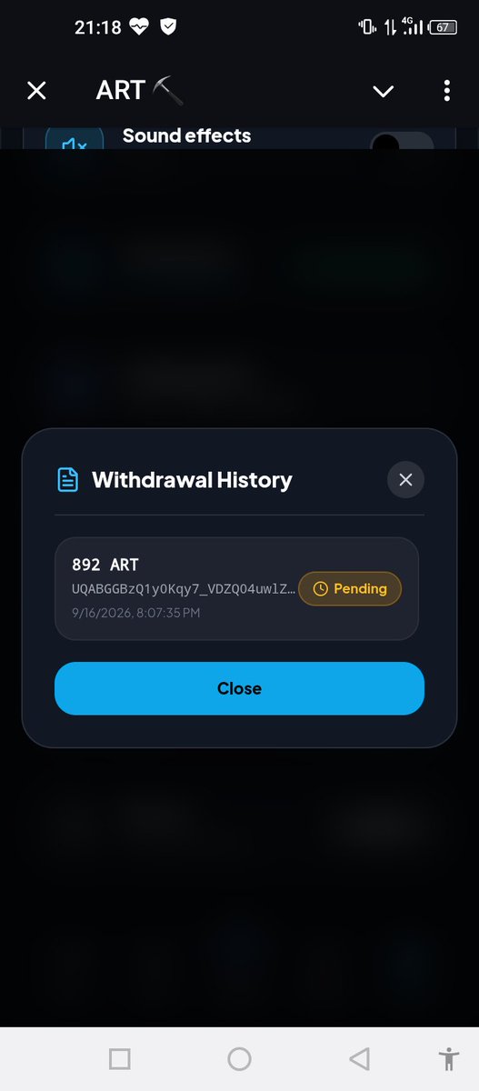 MustaphaIsaMus1's tweet photo. @ART_Airdrop It's up to days, why this not approved? https://t.co/EcO46BMzI5