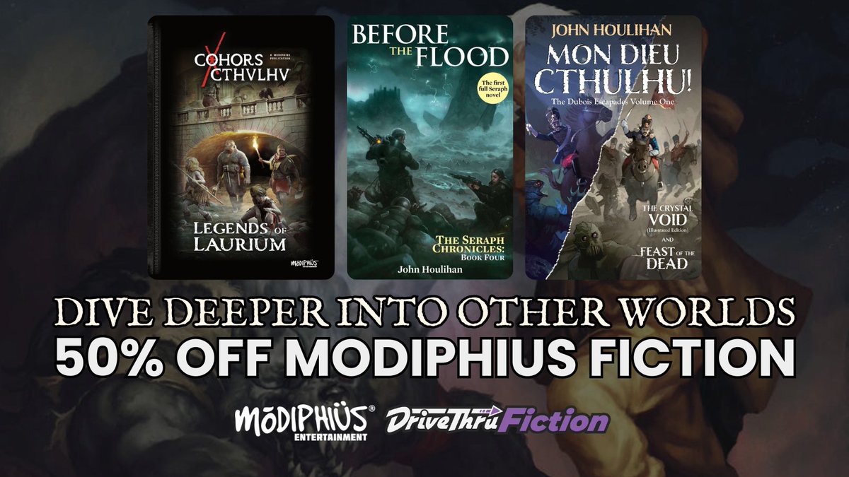 Save 50% on Cthulhu Mythos fiction from Modiphius over at DriveThruFiction.com