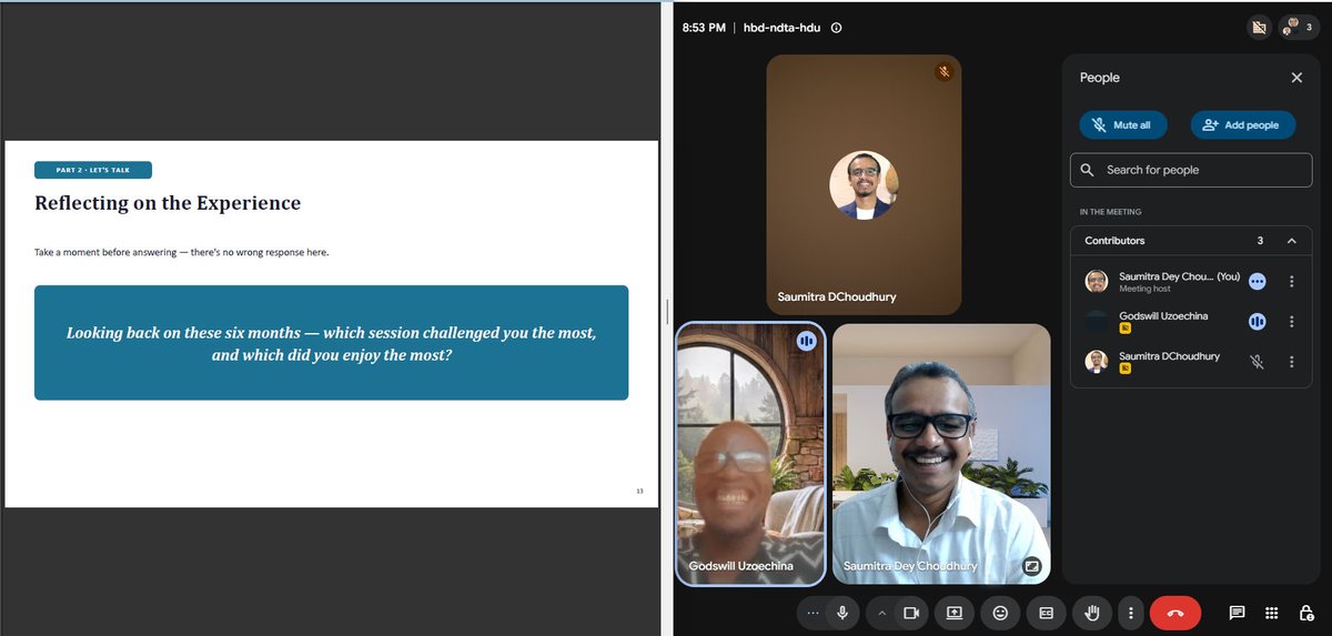 saumitraadc's tweet photo. Talking of productive Sunday evenings, it was a great experience completing the six-month pilot mentorship program (virtual) in collaboration with the @afribioimaging , in which I served as mentor to mentee Godswill Uzoechina, a final year MBBS student.  @IndiaBioImaging https://t.co/416jj6EkAh
