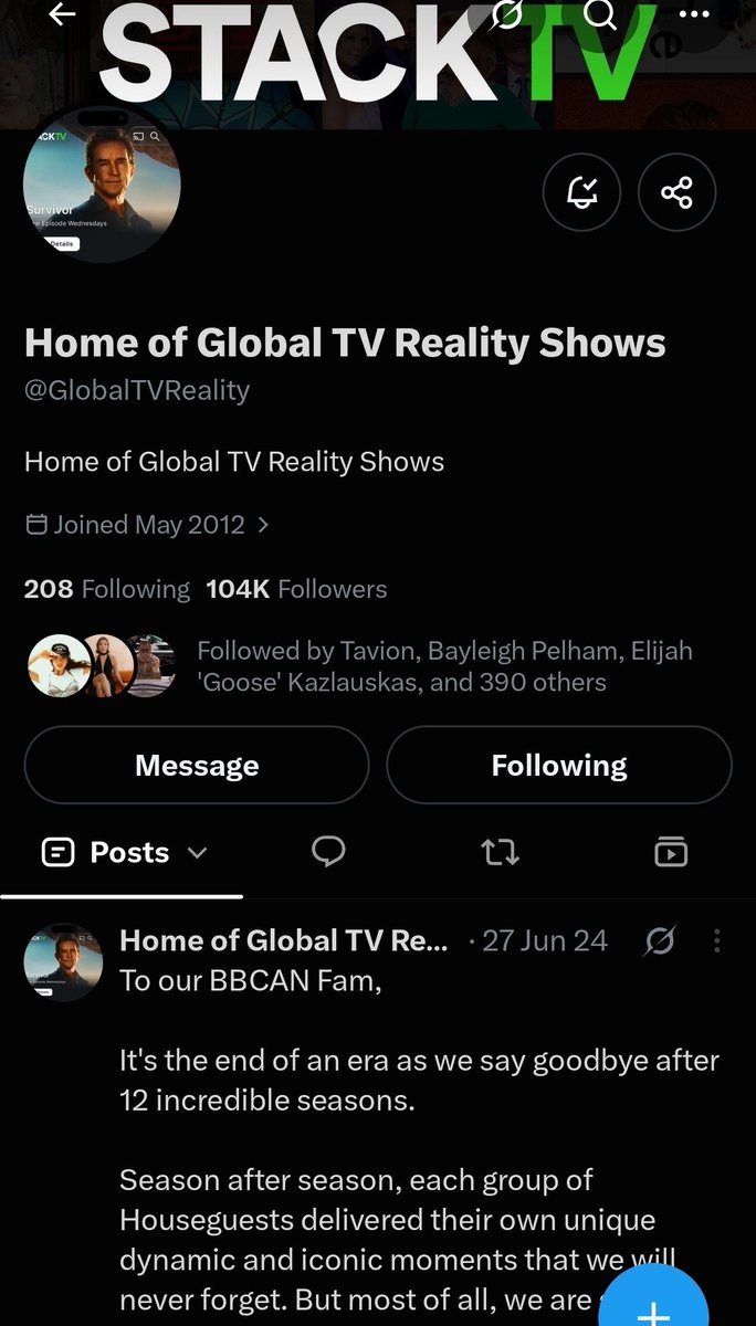 BigBrotherMaple's tweet photo. Global has officially rebranded the Big Brother Canada X account 😢

#BB28 #BigBrotherCanada https://t.co/Ff1C4hor5t