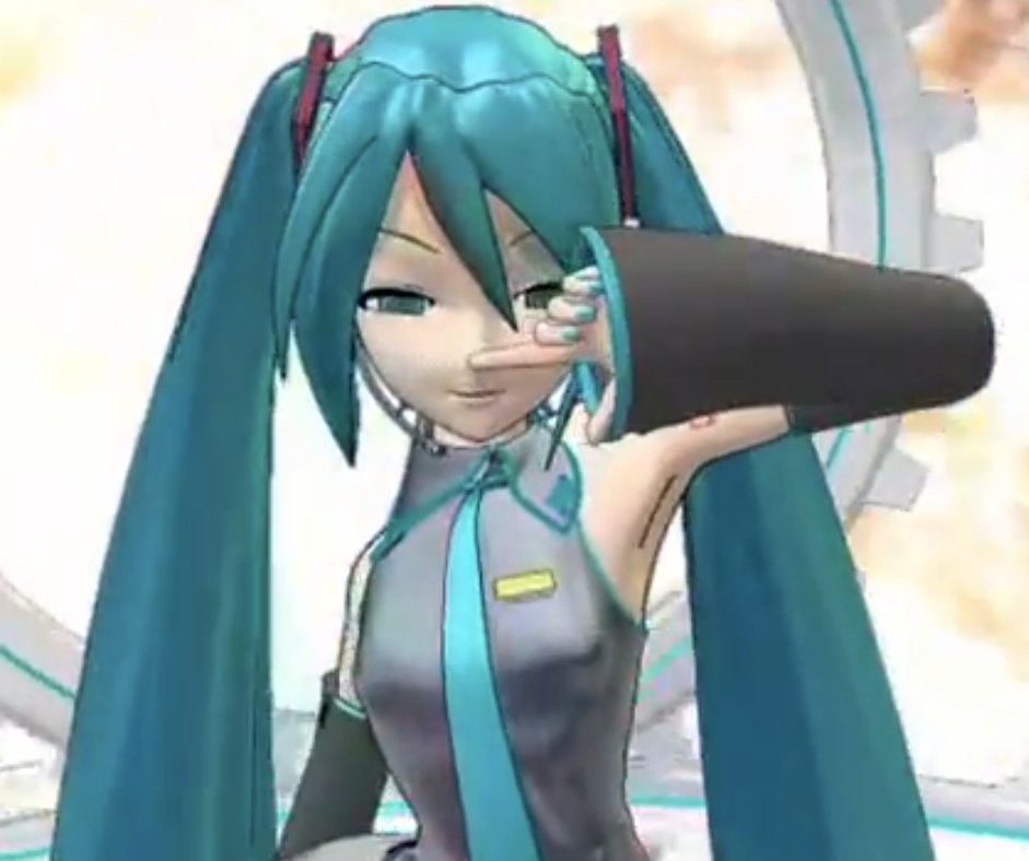 mel0dija's tweet photo. this is the hatsune miku that grew alongside me bro. that's my beloved ethereal futuristic robot diva from another dimension who came to me through my computer screen in 2011 bro. that's literally her bro i love her so much https://t.co/xDOdE9a9Kg