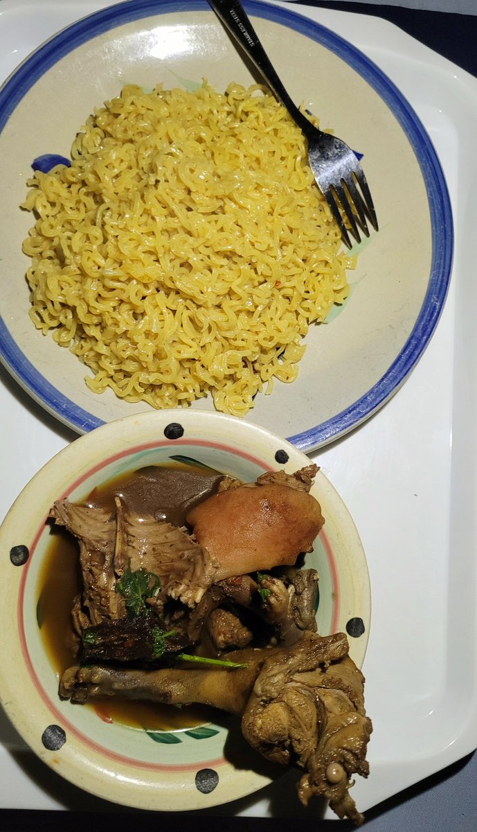 DanielRegha's tweet photo. Dinner with some noodles and rabbit pepper soup. Yummy. https://t.co/O5Q3QsAF0x