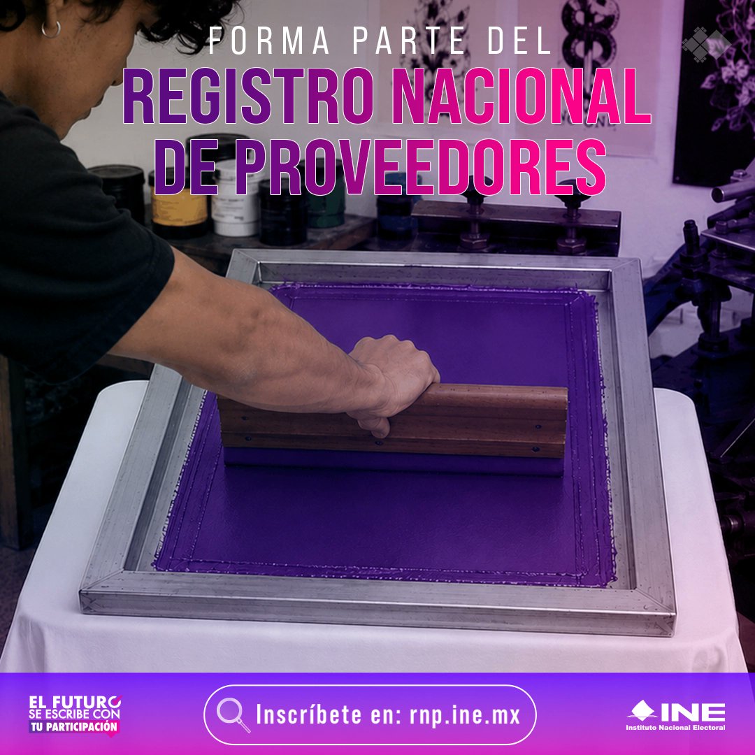 INEMexico's tweet photo. 🚀 📈 Formar parte del Registro Nacional de Proveedores (RNP) permite a las personas proveedoras estar inscritas en el padrón correspondiente para celebrar operaciones con los sujetos obligados en materia electoral, conforme a la normativa aplicable.

✅ Forma parte del padrón de personas proveedoras del RNP
✅ Mantén actualizada la información de tu registro
✅ Contribuye a los mecanismos de transparencia y fiscalización de las operaciones realizadas con sujetos obligados

¡Conoce los requisitos y regístrate en el RNP!

📲  https://t.co/dPGuTnCwKT

¡Regístrate y fortalece la presencia de tu empresa! 

#INE #RNP #RegistroNacionalDeProveedores #Transparencia #Empresas