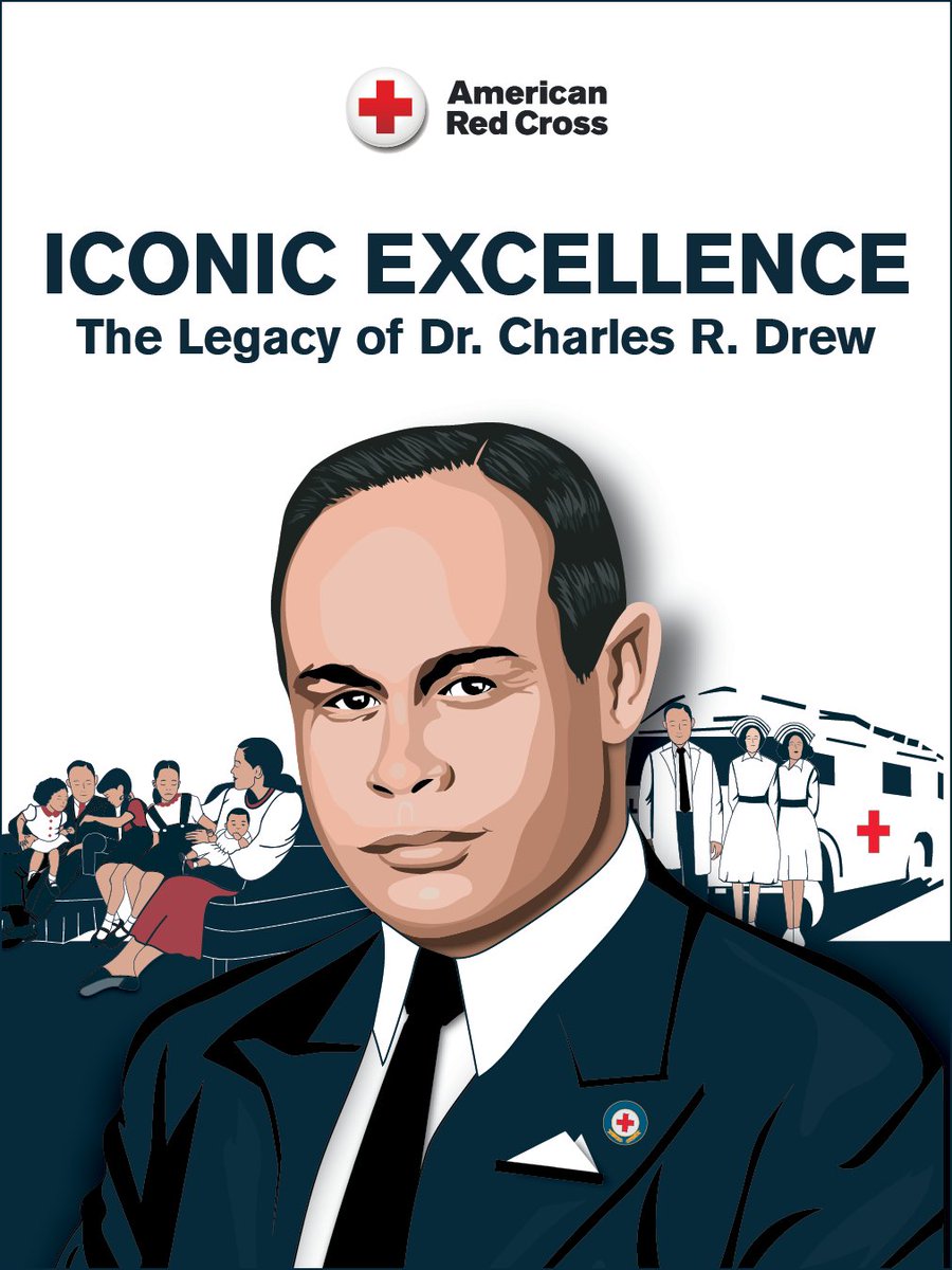 RedCrossNOH's tweet photo. “Iconic Excellence” is a new short documentary highlighting the vision,
leadership and scientific genius of Dr. Charles R. Drew, a Black physician who
transformed blood banking and helped shape modern medicine. Learn about the documentary coming Sept. 18: https://t.co/GS1qhEbr6V https://t.co/MVrtYexpx5