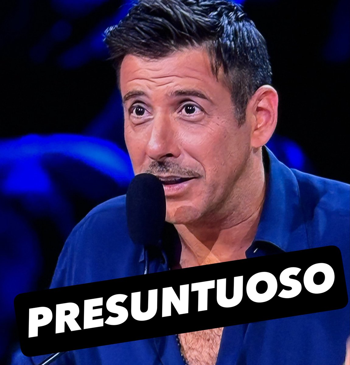 R_o_b_y___'s tweet photo. Se non delira ogni settimana con la sua spocchia e il suo essere egoriferito, non è contento. #Gabbani @frankgabbani #XF2026 https://t.co/ATvSgv5E6F