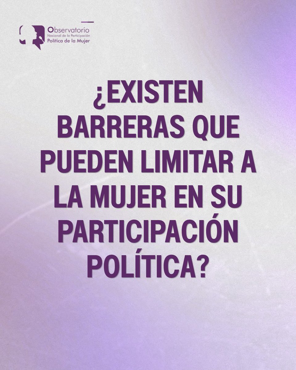 Obs_MujeresEc's tweet photo. ¿Qué puede impedir que una mujer llegue a un espacio de poder político? 👀

No siempre es falta de interés o preparación.

Existen barreras sociales, económicas, institucionales y culturales que pueden limitar su participación.

Y algunas están tan normalizadas que ni siquiera las vemos.