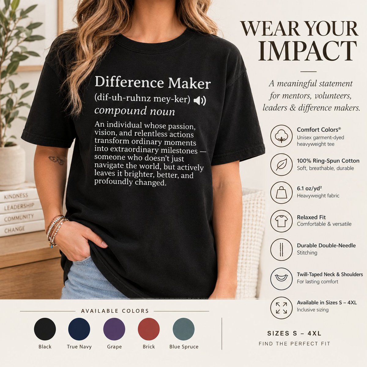 sa_treasures's tweet photo. Some people don't just move through the world, they leave it better than they found it 💫
This Difference Maker tee is the perfect way to say thank you to that mentor, teammate, or leader in your life → https://t.co/IZChMzkcrI

#DifferenceMaker #MotivationalShirt #LeadershipGift https://t.co/w1cEOnAPuW