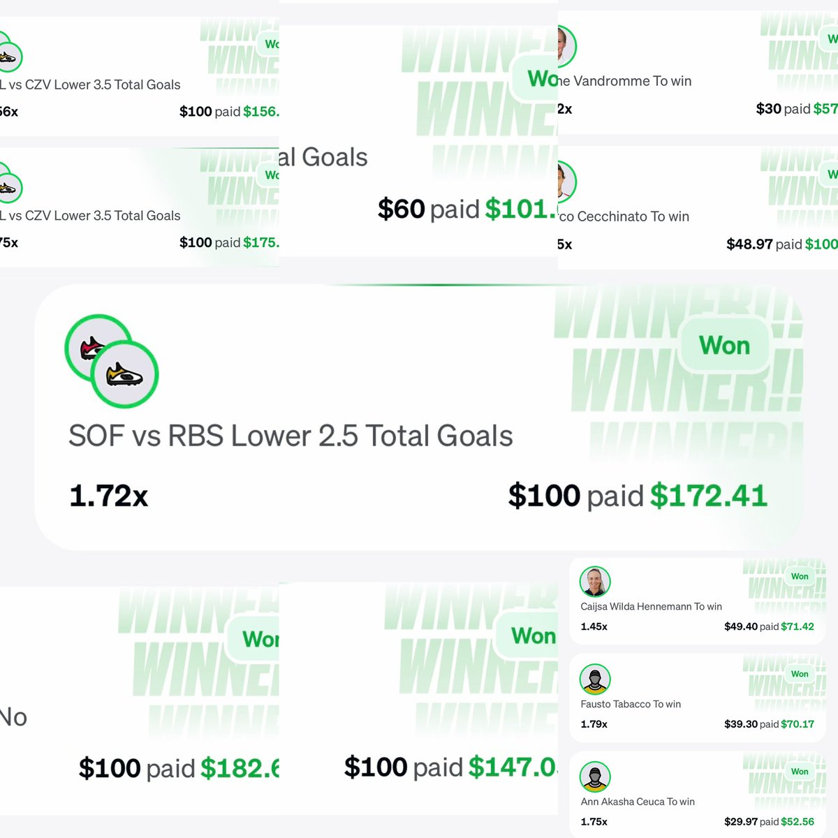Dee_rose901's tweet photo. *** $50 Giveaway to the NEXT (3) people who LIKE 👍 / RETWEET 🔄 this 😈🔥🤝 ***

Banggggg 10-0 Underdog Sweep 🧹✅✅✅✅✅ You should be up well over $400+ if you’ve been tailing & we started with $30 😌

$30 ⏭️ $500 Challenge Completed ✅

• Join up for $10 ONLY 👉 https://t.co/sdL5a0k6wg