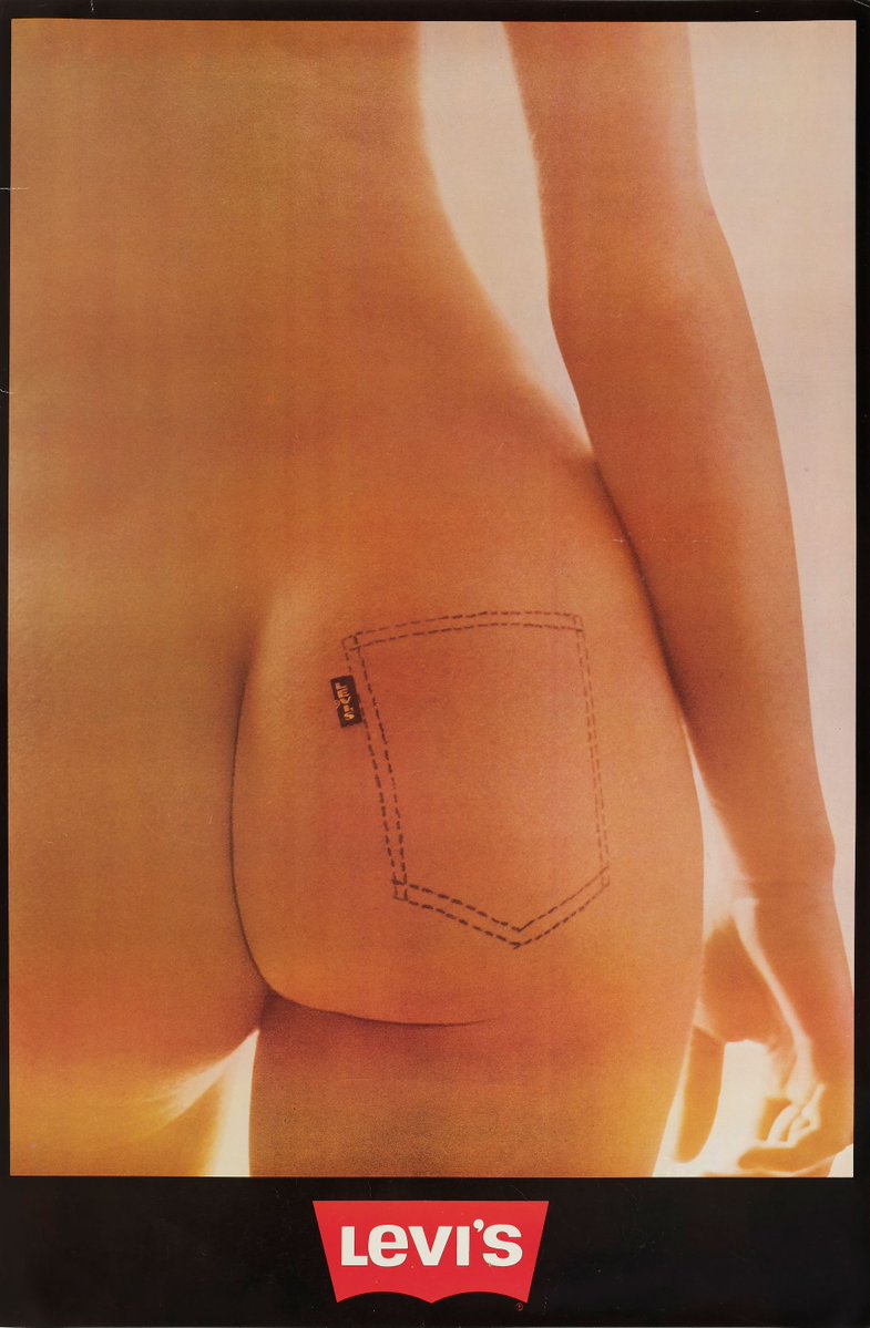artecienciaymas's tweet photo. Levi's pants ad. Created by Ida van Bladel, 1971 https://t.co/jlcf0hOaT5
